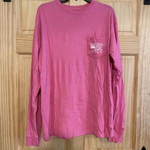 Southern Fried Cotton Pink Long Sleeve Tee